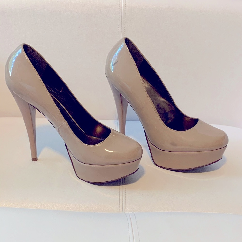 Tan pumps